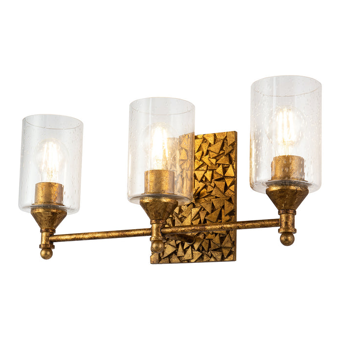 Lucas + McKearn BB1158G-3 Three Light Vanity, Gold