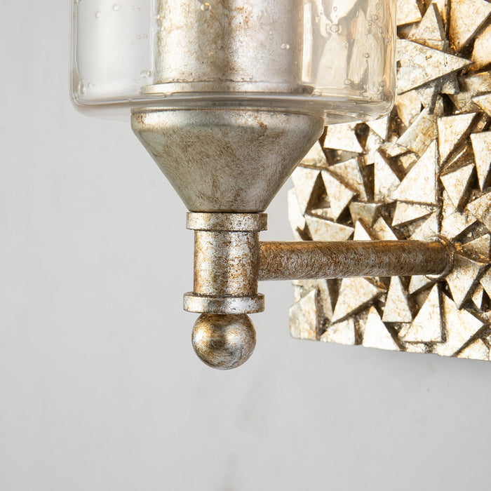 Lucas + McKearn BB1158S-1 One Light Wall Sconce, Silver