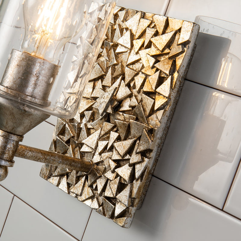 Lucas + McKearn BB1158S-1 One Light Wall Sconce, Silver