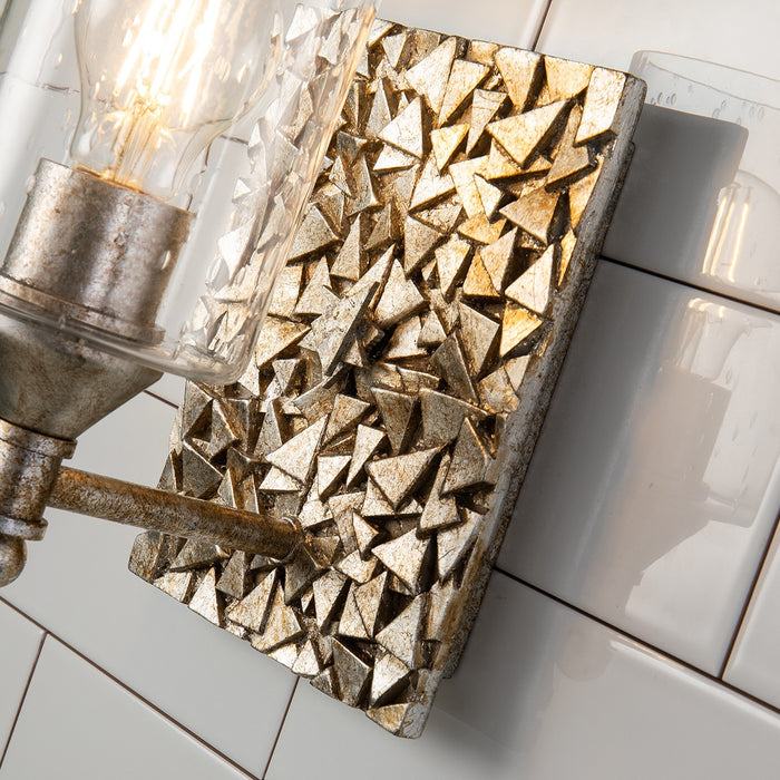 Lucas + McKearn BB1158S-1 One Light Wall Sconce, Silver