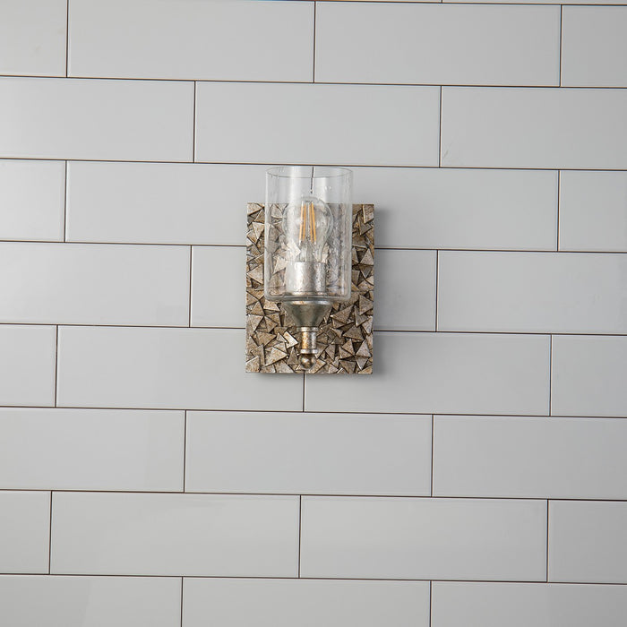 Lucas + McKearn BB1158S-1 One Light Wall Sconce, Silver
