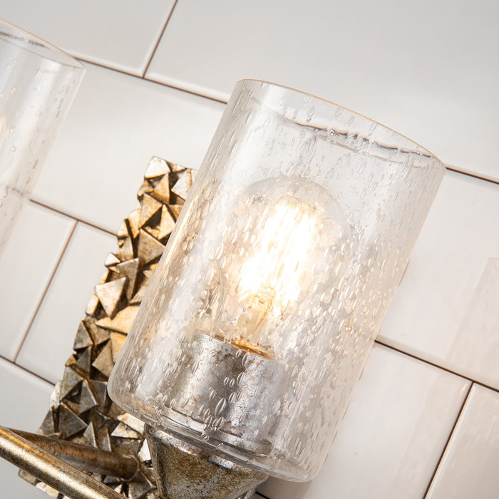 Lucas + McKearn BB1158S-2 Two Light Vanity, Silver