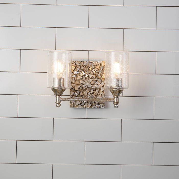 Lucas + McKearn BB1158S-2 Two Light Vanity, Silver