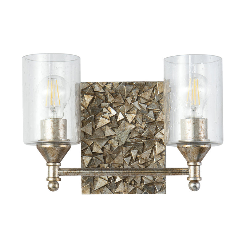 Lucas + McKearn BB1158S-2 Two Light Vanity, Silver