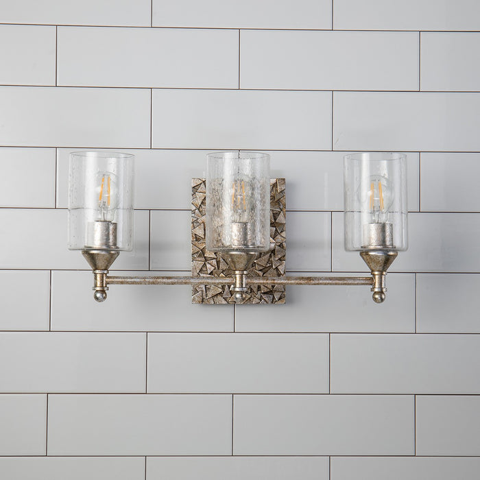 Lucas + McKearn BB1158S-3 Three Light Vanity, Silver