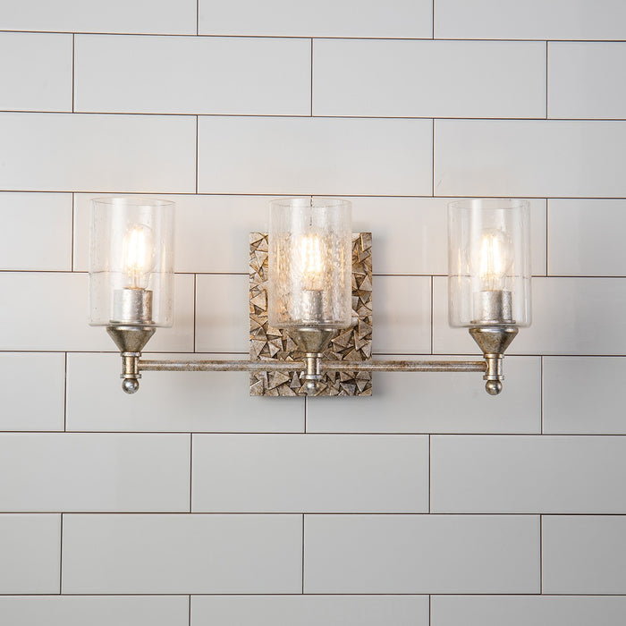 Lucas + McKearn BB1158S-3 Three Light Vanity, Silver