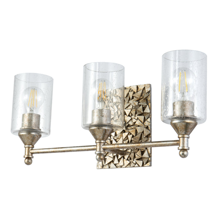Lucas + McKearn BB1158S-3 Three Light Vanity, Silver