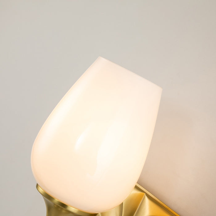 Lucas + McKearn BB1300AGB-1 One Light Wall Sconce, Aged Brass