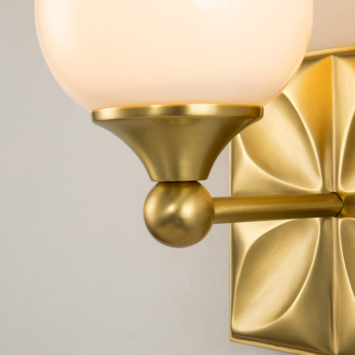 Lucas + McKearn BB1300AGB-1 One Light Wall Sconce, Aged Brass