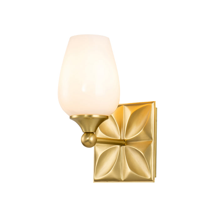 Lucas + McKearn BB1300AGB-1 One Light Wall Sconce, Aged Brass