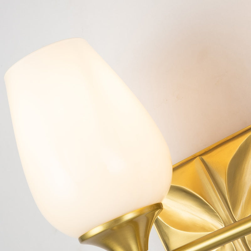 Lucas + McKearn BB1300AGB-2 Two Light Vanity, Aged Brass