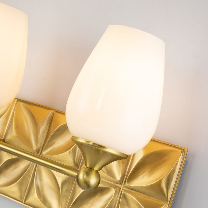 Lucas + McKearn BB1300AGB-3 Three Light Vanity, Aged Brass