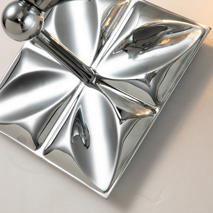 Lucas + McKearn BB1300PC-1 One Light Wall Sconce, Polished Chrome