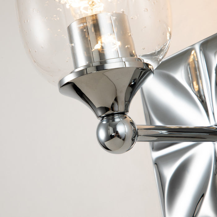 Lucas + McKearn BB1300PC-1 One Light Wall Sconce, Polished Chrome