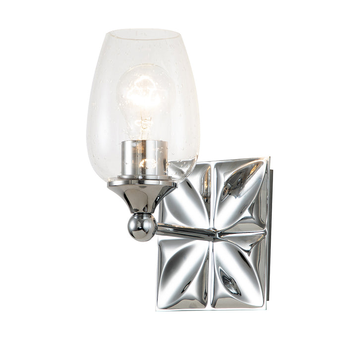 Lucas + McKearn BB1300PC-1 One Light Wall Sconce, Polished Chrome