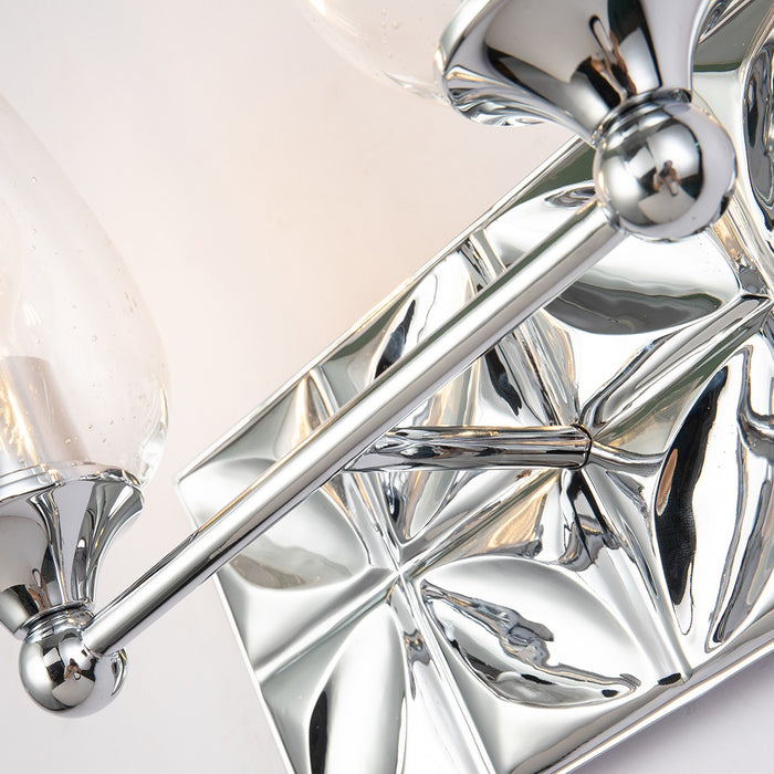 Lucas + McKearn BB1300PC-2 Two Light Vanity, Polished Chrome