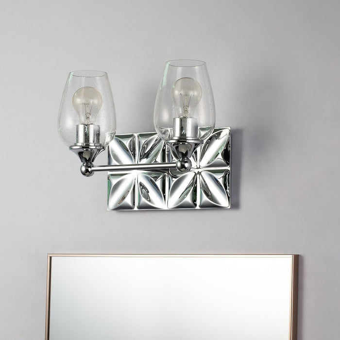 Lucas + McKearn BB1300PC-2 Two Light Vanity, Polished Chrome