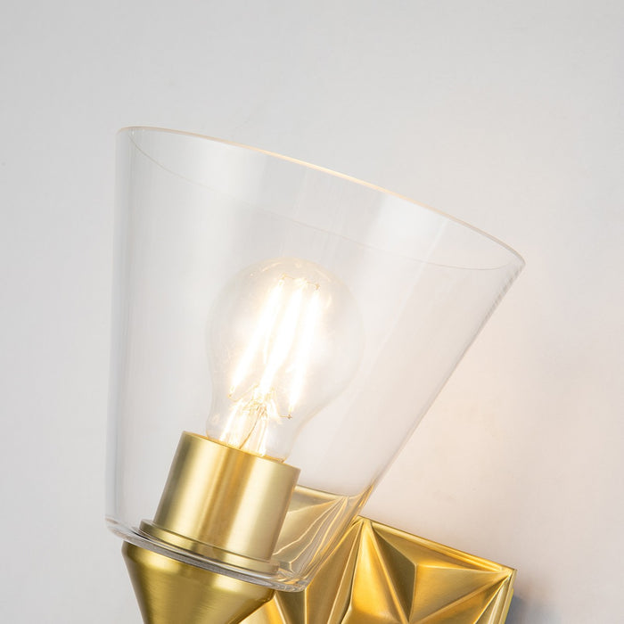Lucas + McKearn BB1302AGB-1 One Light Wall Sconce, Aged Brass
