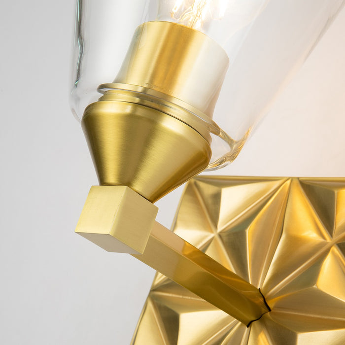 Lucas + McKearn BB1302AGB-1 One Light Wall Sconce, Aged Brass
