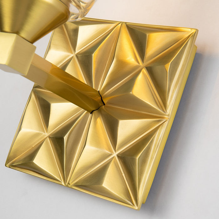 Lucas + McKearn BB1302AGB-1 One Light Wall Sconce, Aged Brass