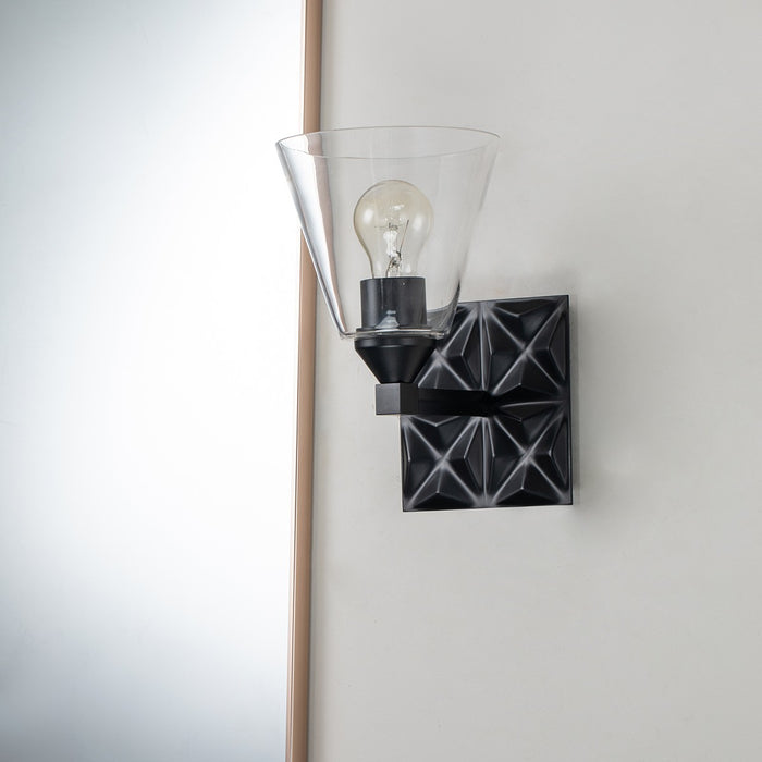 Lucas + McKearn BB1302MB-1 One Light Wall Sconce, Matte Black