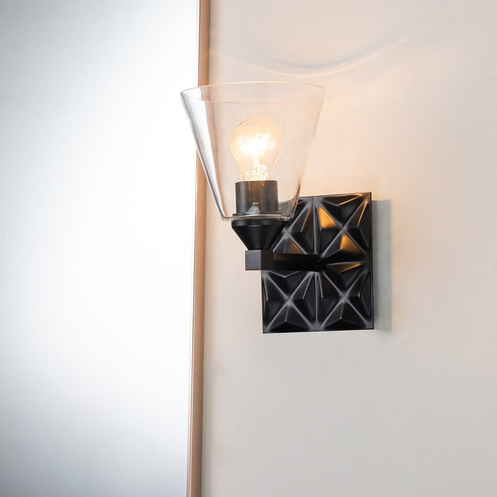 Lucas + McKearn BB1302MB-1 One Light Wall Sconce, Matte Black