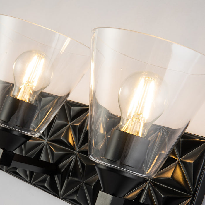 Lucas + McKearn BB1302MB-3 Three Light Vanity, Matte Black