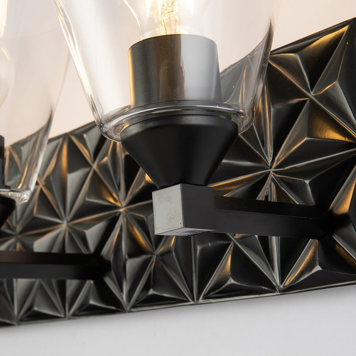 Lucas + McKearn BB1302MB-3 Three Light Vanity, Matte Black