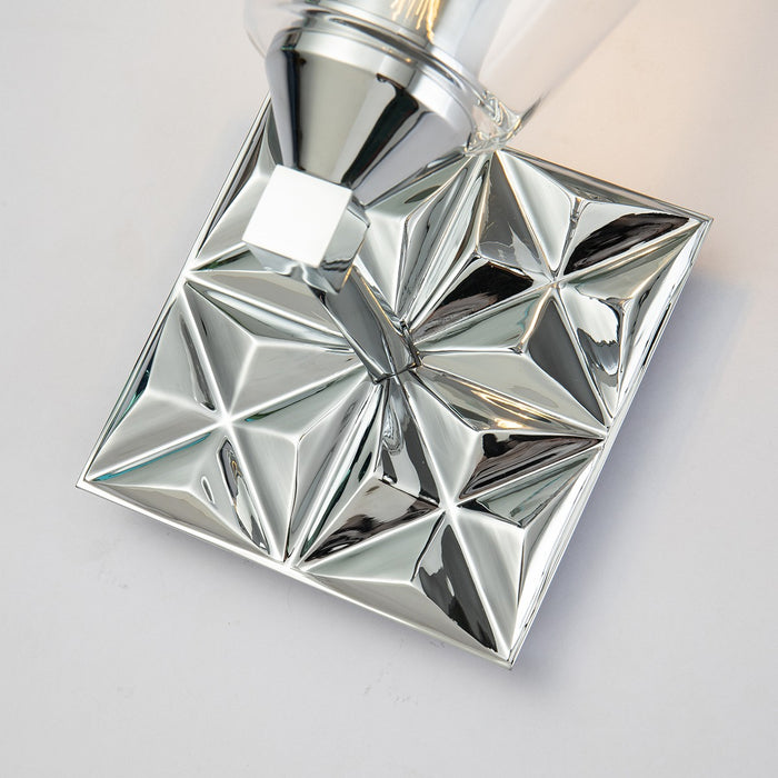 Lucas + McKearn BB1302PC-1 One Light Wall Sconce, Polished Chrome