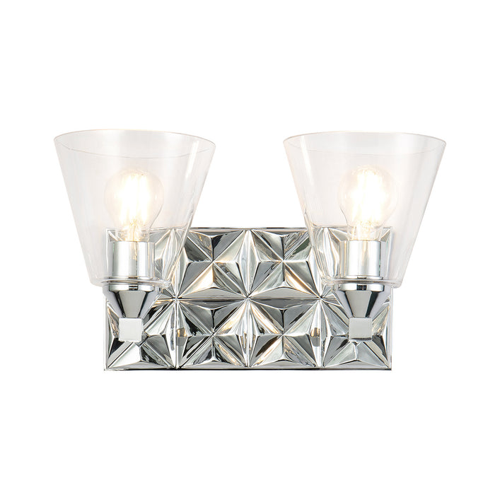 Lucas + McKearn BB1302PC-2 Two Light Vanity, Polished Chrome