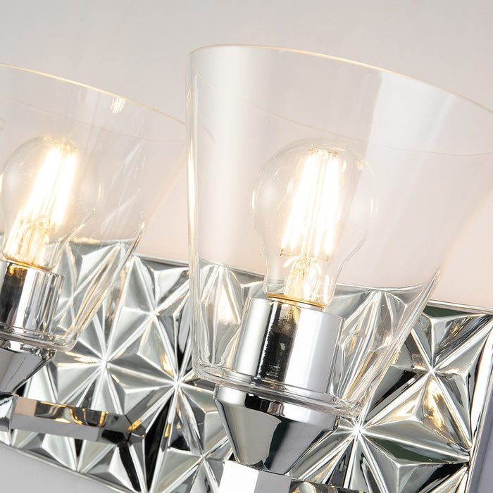 Lucas + McKearn BB1302PC-3 Three Light Vanity, Polished Chrome