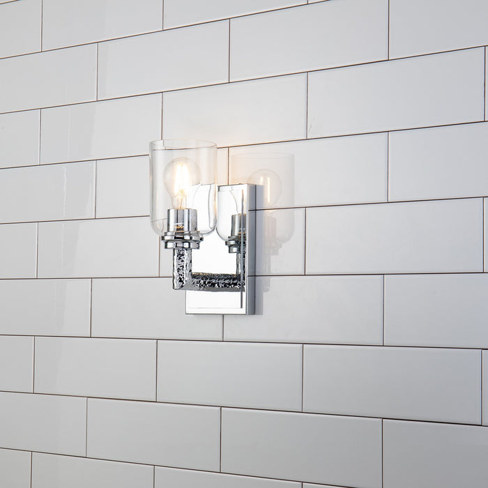 Lucas + McKearn BB80122PC-1 One Light Wall Sconce, Polished Chrome