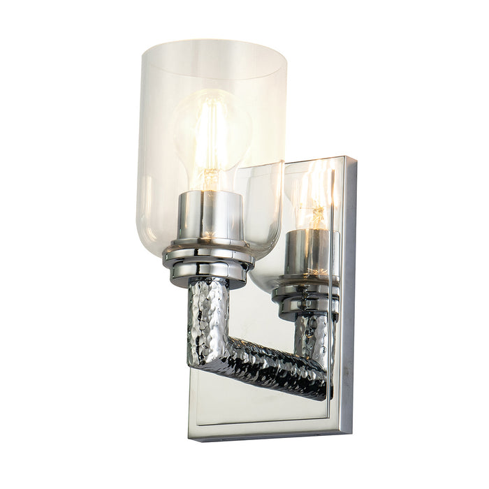 Lucas + McKearn BB80122PC-1 One Light Wall Sconce, Polished Chrome