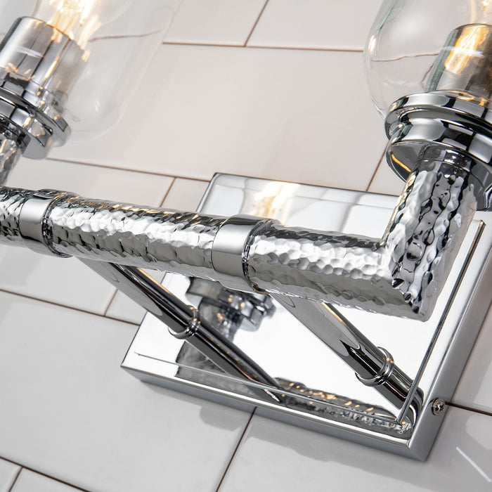 Lucas + McKearn BB80122PC-2 Two Light Vanity, Polished Chrome
