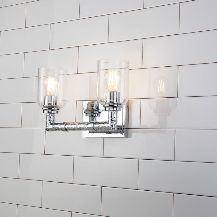 Lucas + McKearn BB80122PC-2 Two Light Vanity, Polished Chrome