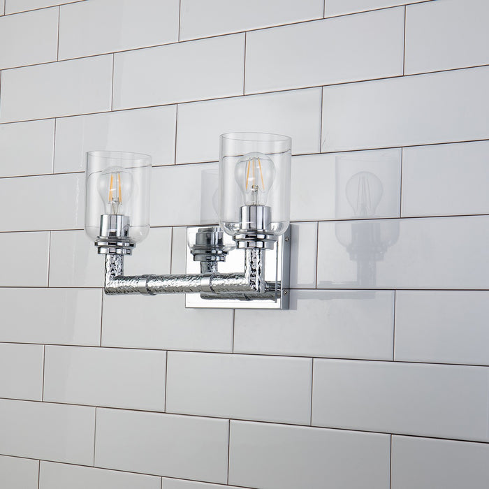 Lucas + McKearn BB80122PC-2 Two Light Vanity, Polished Chrome