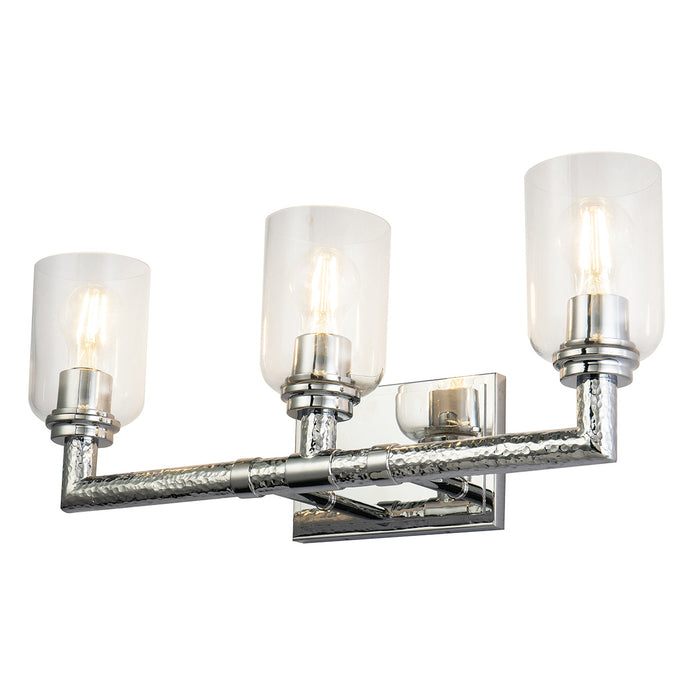 Lucas + McKearn BB80122PC-3 Three Light Vanity, Polished Chrome
