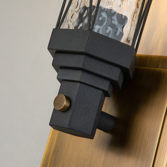Lucas + McKearn BB81000ATB-1 One Light Wall Sconce, Weather Zinc+ Atb