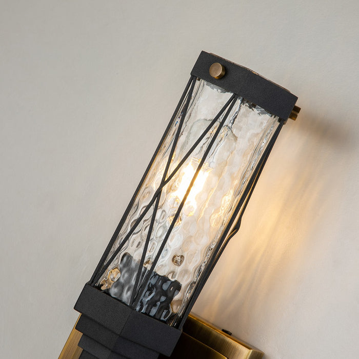 Lucas + McKearn BB81000ATB-1 One Light Wall Sconce, Weather Zinc+ Atb