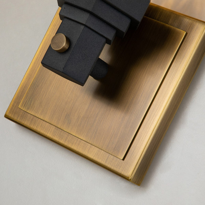 Lucas + McKearn BB81000ATB-1 One Light Wall Sconce, Weather Zinc+ Atb