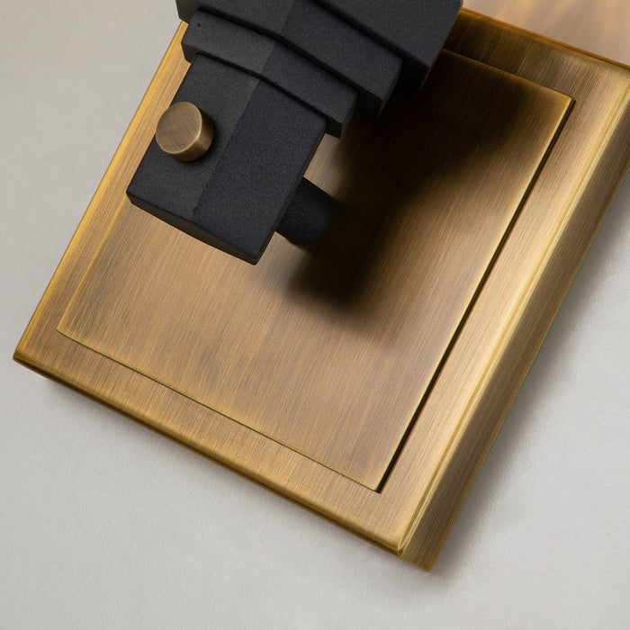 Lucas + McKearn BB81000ATB-1 One Light Wall Sconce, Weather Zinc+ Atb