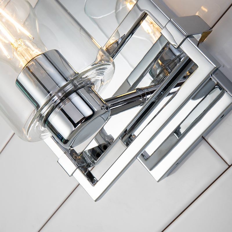 Lucas + McKearn BB90117PC-1 One Light Wall Sconce, Polished Chrome