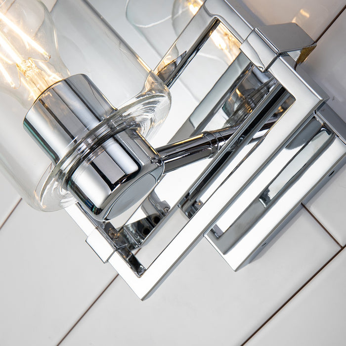 Lucas + McKearn BB90117PC-1 One Light Wall Sconce, Polished Chrome