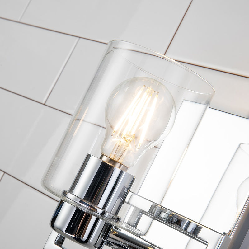 Lucas + McKearn BB90117PC-1 One Light Wall Sconce, Polished Chrome