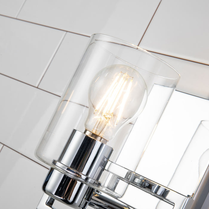 Lucas + McKearn BB90117PC-1 One Light Wall Sconce, Polished Chrome