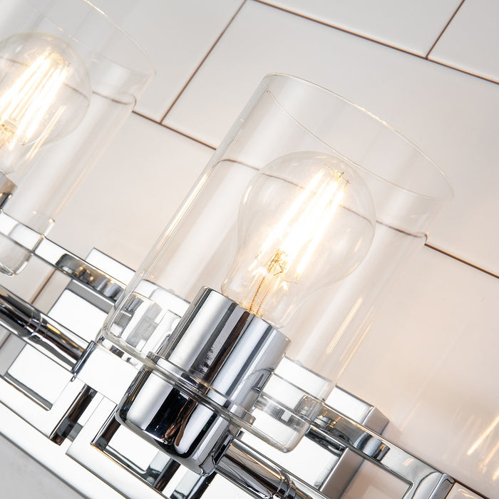 Lucas + McKearn BB90117PC-2 Two Light Vanity, Polished Chrome