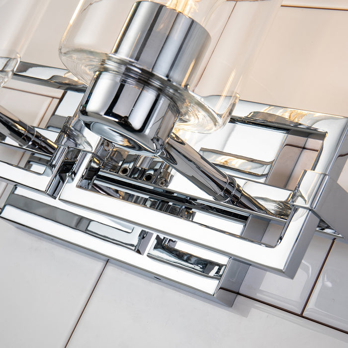 Lucas + McKearn BB90117PC-2 Two Light Vanity, Polished Chrome