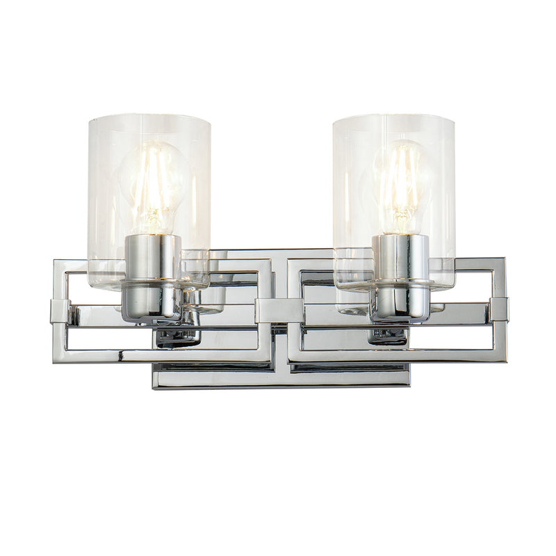 Lucas + McKearn BB90117PC-2 Two Light Vanity, Polished Chrome