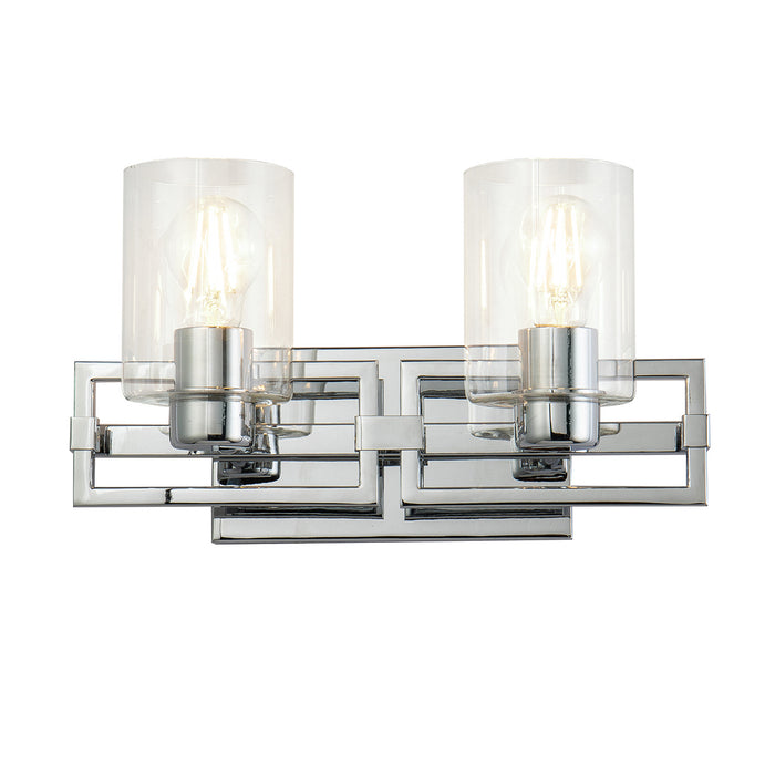 Lucas + McKearn BB90117PC-2 Two Light Vanity, Polished Chrome