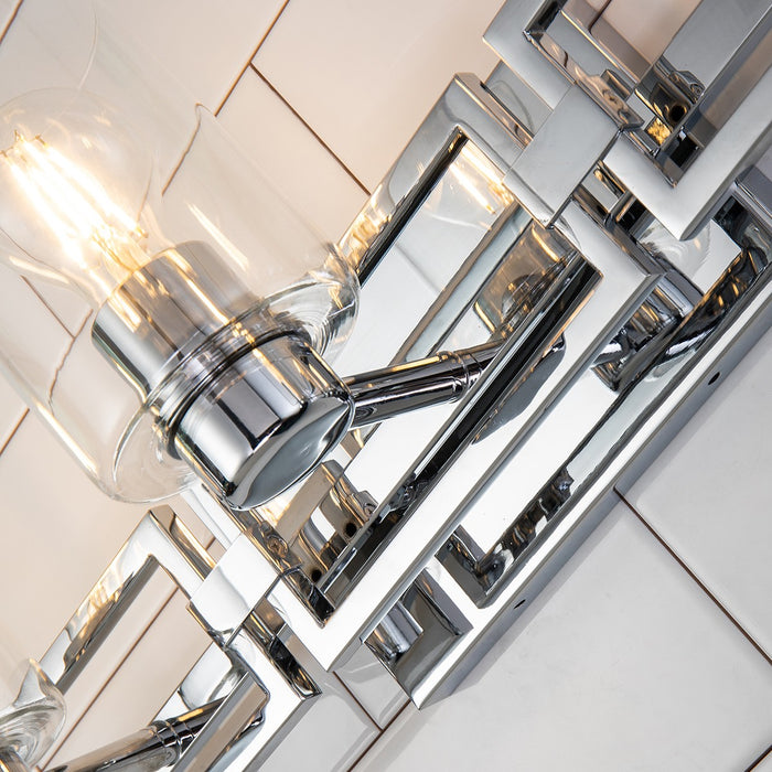 Lucas + McKearn BB90117PC-3 Three Light Vanity, Polished Chrome